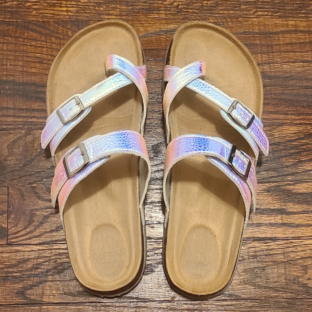 Iridescent Sandals